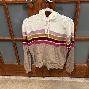 Faherty Multicolor Striped Zip-Up Sweater​